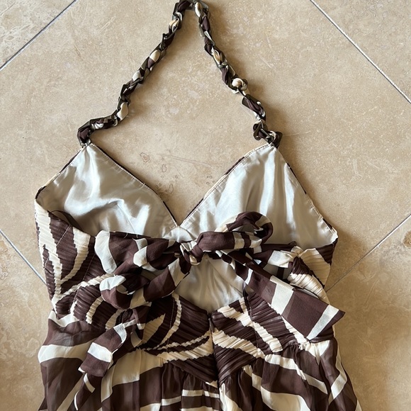 NWTBCBG MaxAzaria Silk Halter Dress - Picture 6 of 10